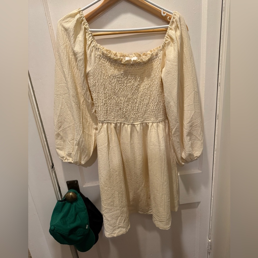 Puff sleeve peasant/baby doll style dress